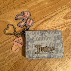 JUICY COUTURE Simply Sweet Card Case Blue Star